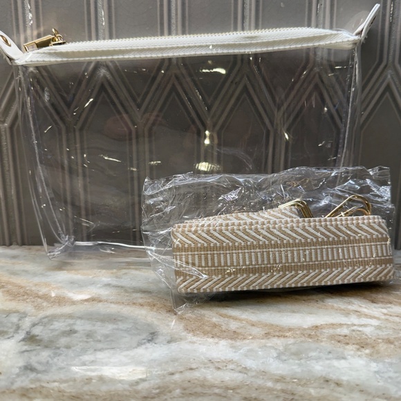 Clear Crossbody Bag with Zipper Closure - Picture 4 of 5